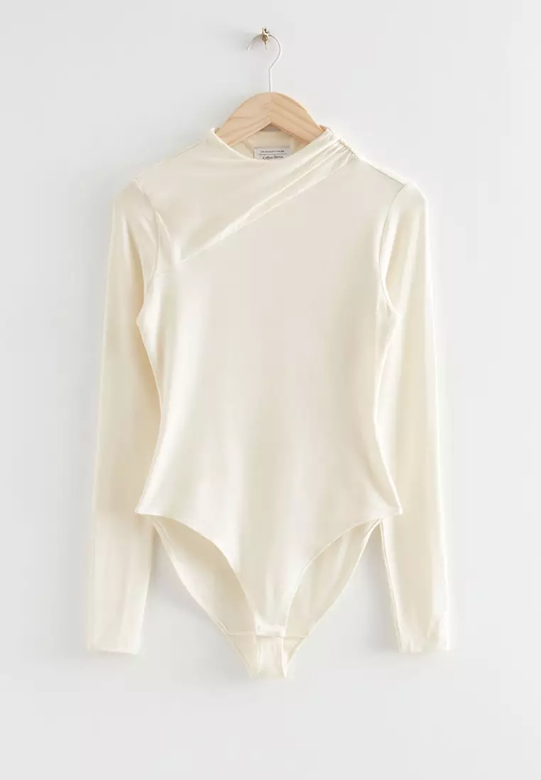 Buy & Other Stories Fitted Rouched Bodysuit 2023 Online ZALORA
