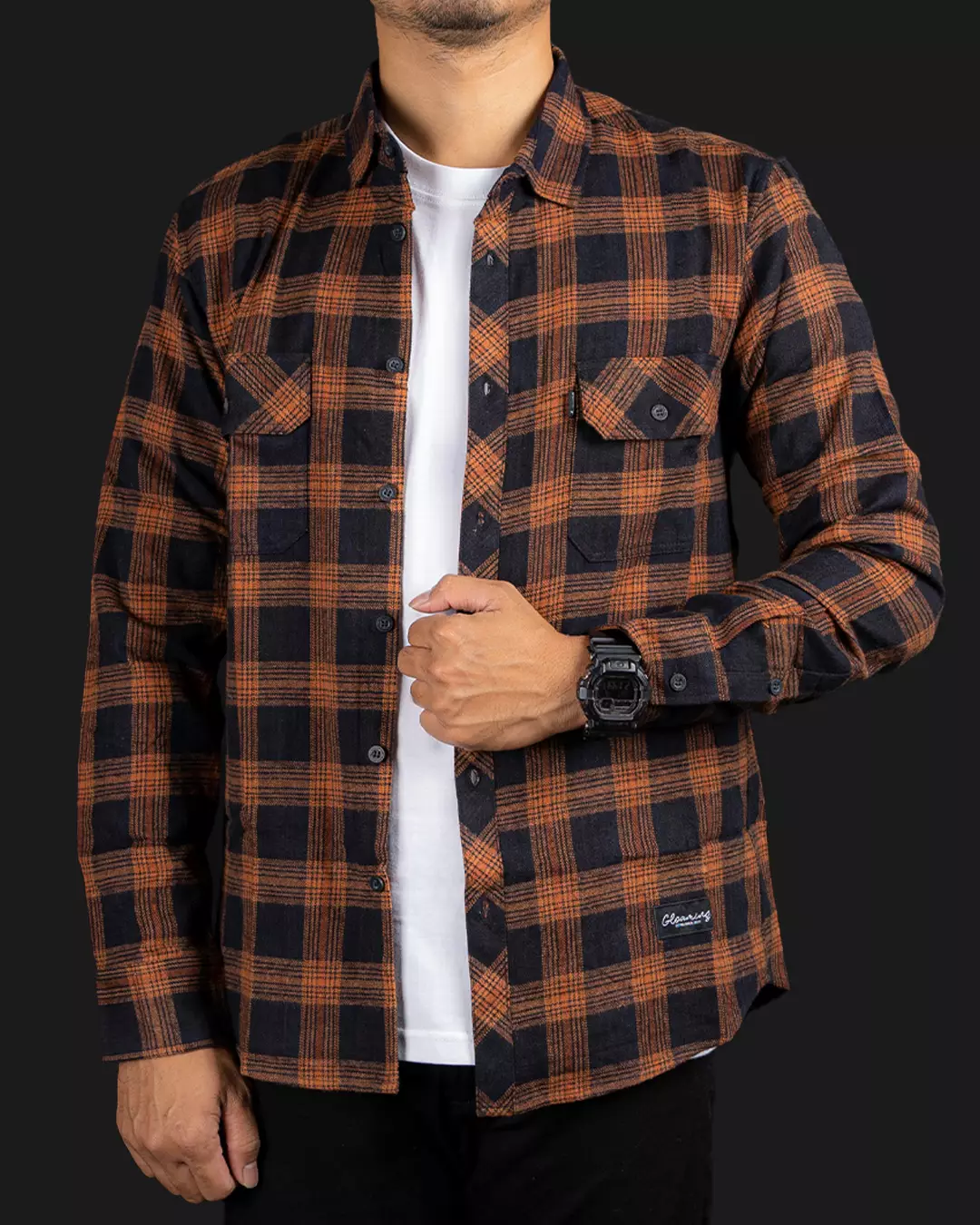 Kemeja Flanel Panjang S-Covride Unisex