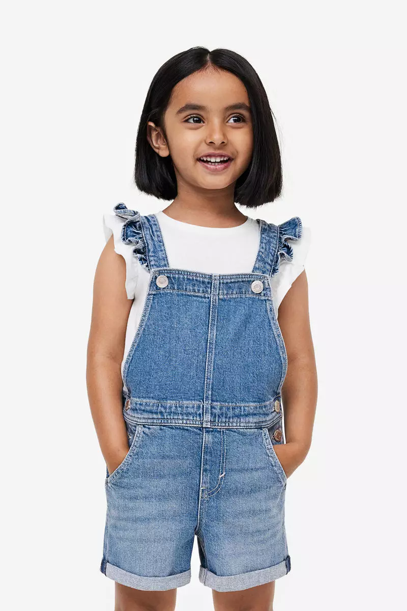 Denim dungaree 2024 shorts h