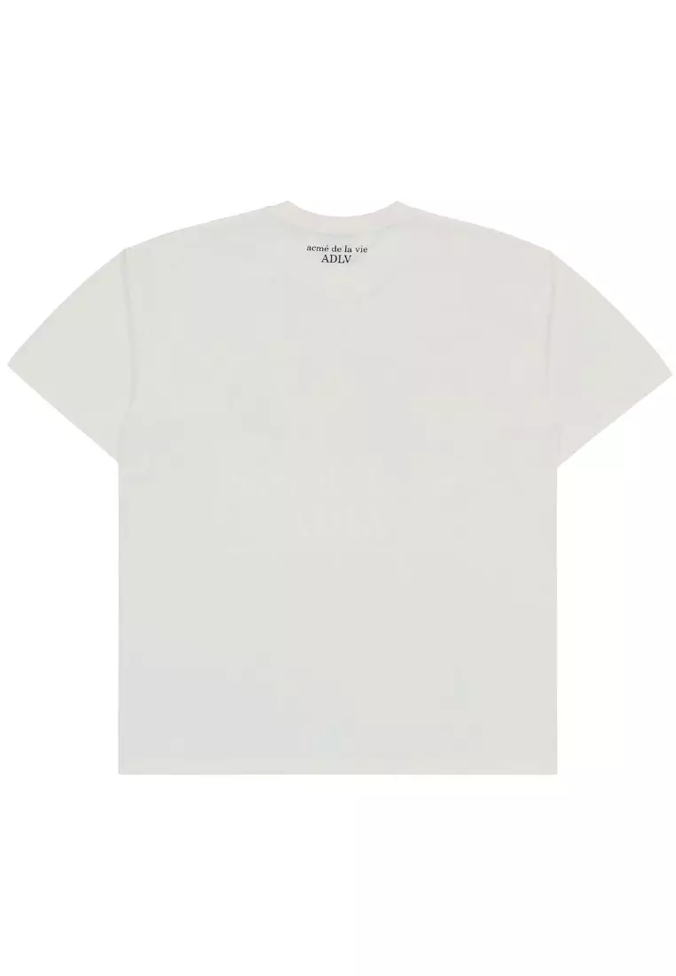 Mini Baby Face Baby Tiger Short Sleeve T-Shirt Cream