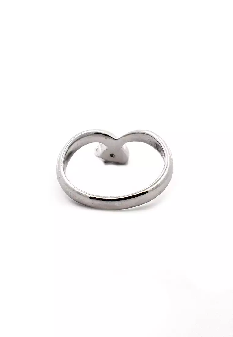 PT Platinum Made White Lady Ring with Diamonds