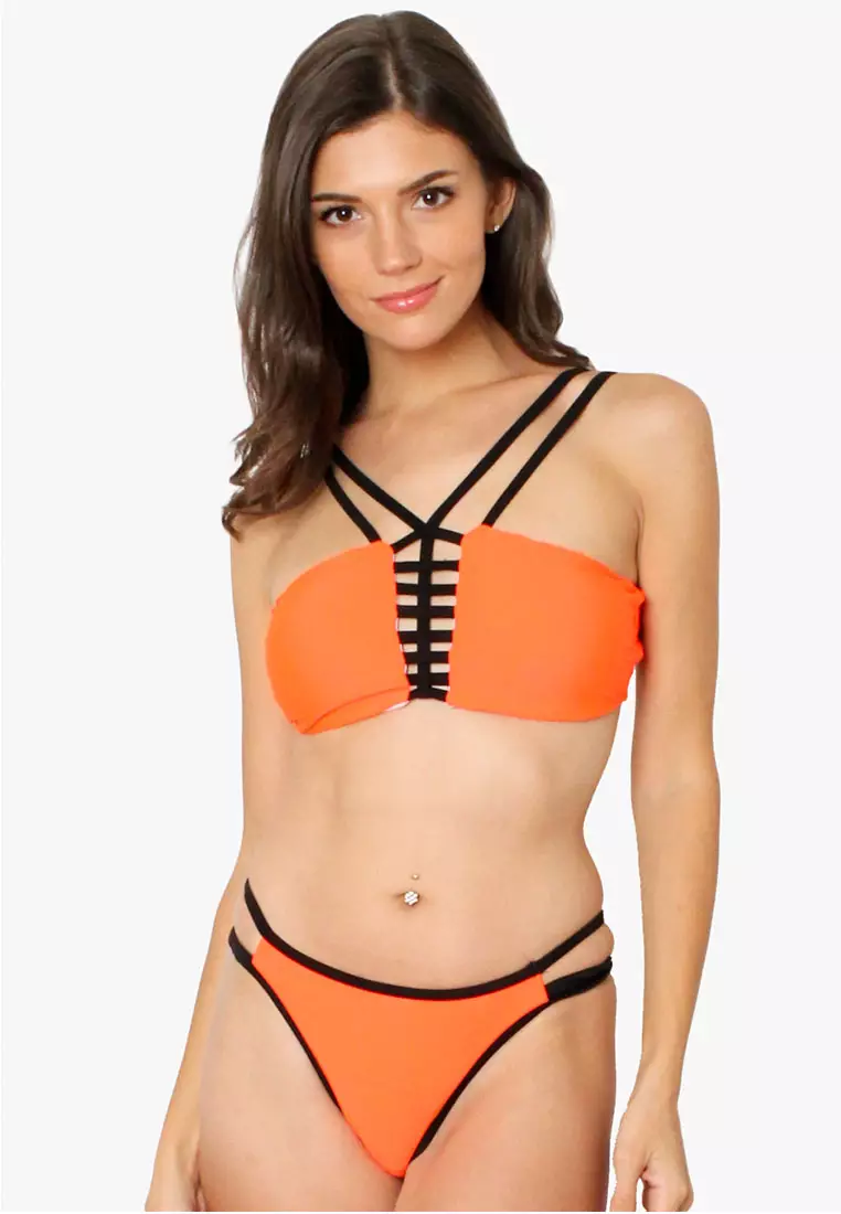 Caged swimsuit best sale