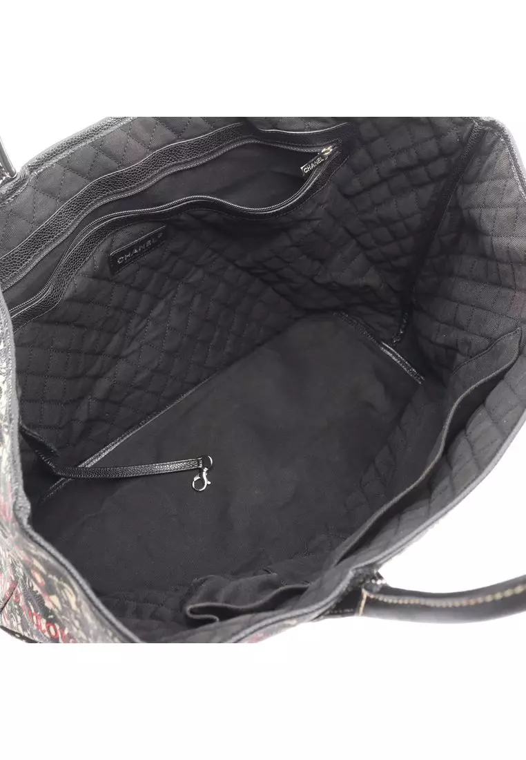 Pre-Loved Chanel Cc Coated Canvas Tote