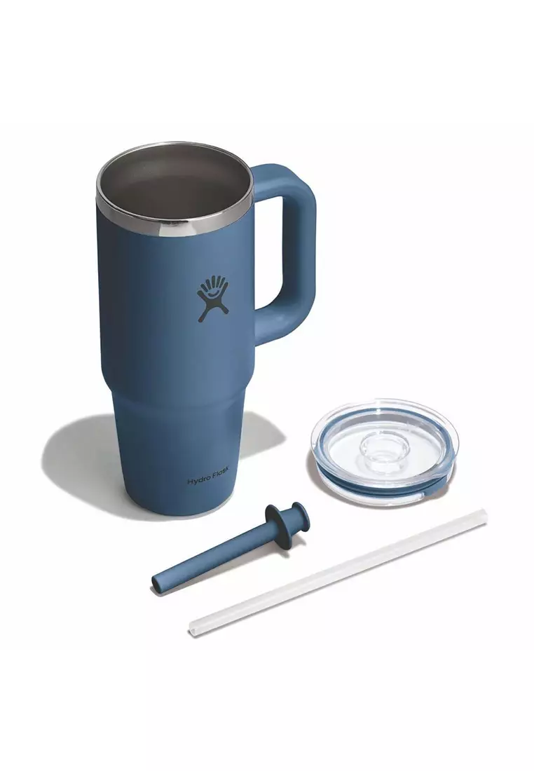 Hydro Flask All Around Travel Tumbler Clear 24 oz Harbor Blue