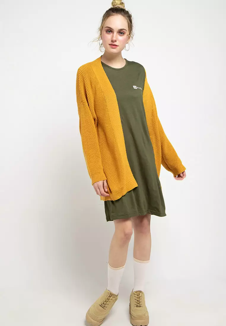 LTB72 ld qlogo katakana ga Dress Casual Hijau army