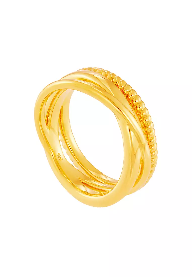 HABIB 999/24K Yellow Gold Ring 9GR00091024