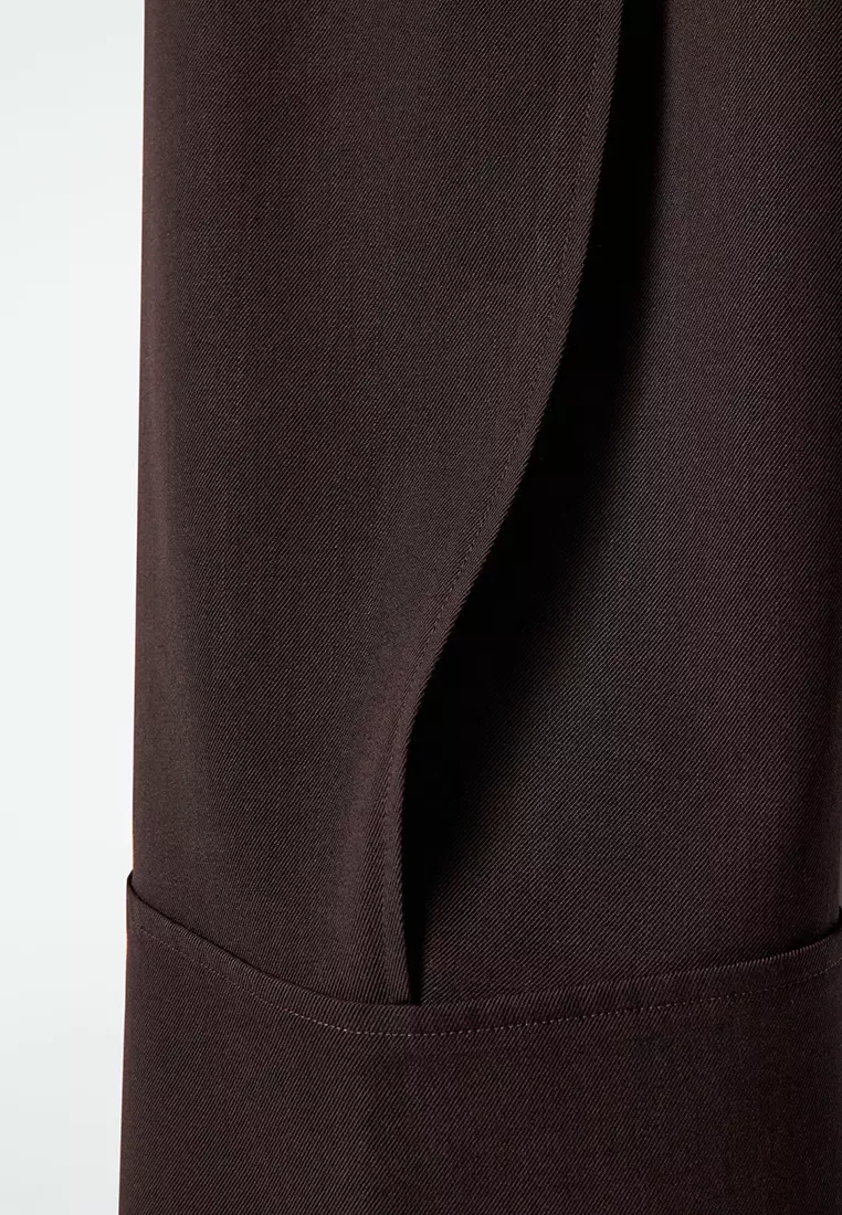 Turn-Up Wool-Blend Trousers