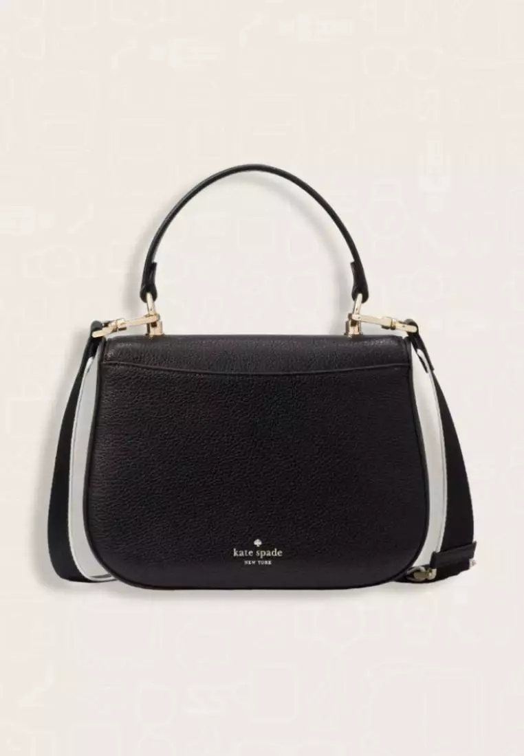 Kate Spade Kyla Top Handle Saddle Bag Black