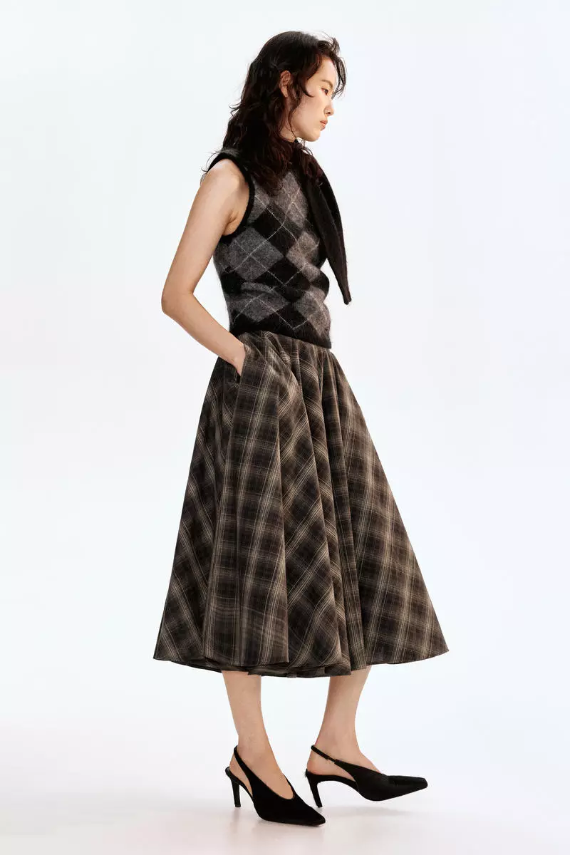 Mohair-blend scarf-collar top