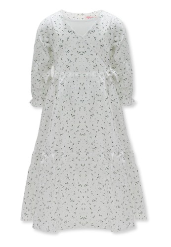 Jual Osella Kids Osella Baju Anak Perempuan Dress Motif White