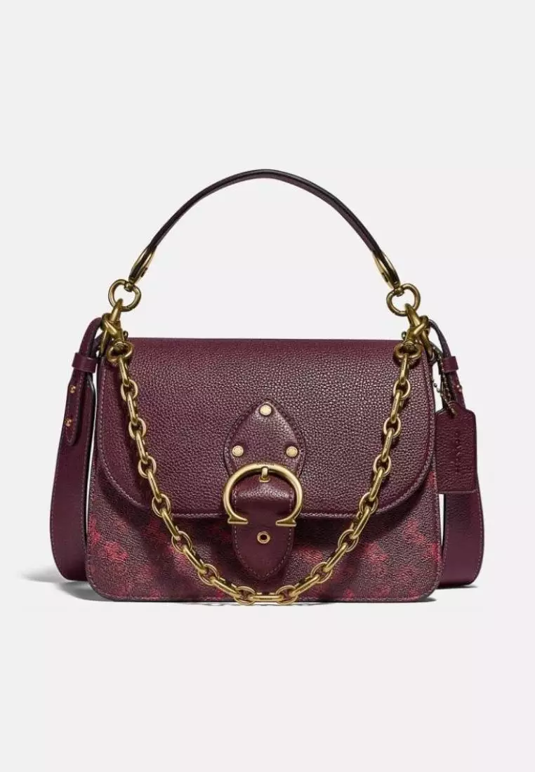 Jual Coach Coach Beat Shoulder Bag With Horse And Carriage Print