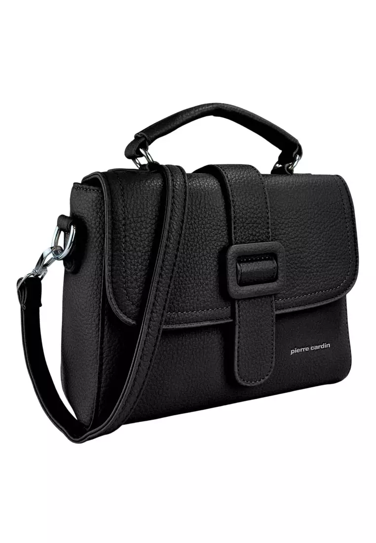 Pierre Cardin Tas Wanita Hand Bag Casual Tas Kerja Selempang Hitam 9121534501BLA