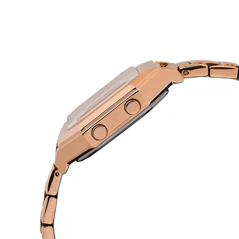 Jam Tangan Wanita Alexandre Christie Digi AC 9395 LH BRGPU Digital Dial Rose Gold Stainless Steel Strap