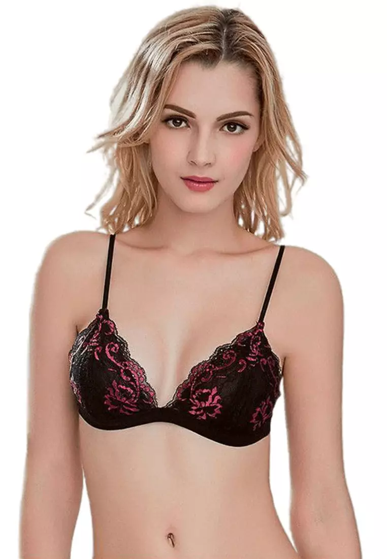Buy XAFITI Unwired Lace Triangle Cup Bra 2024 Online ZALORA