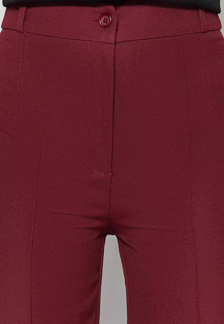 High Waist Straight Cut Trousers