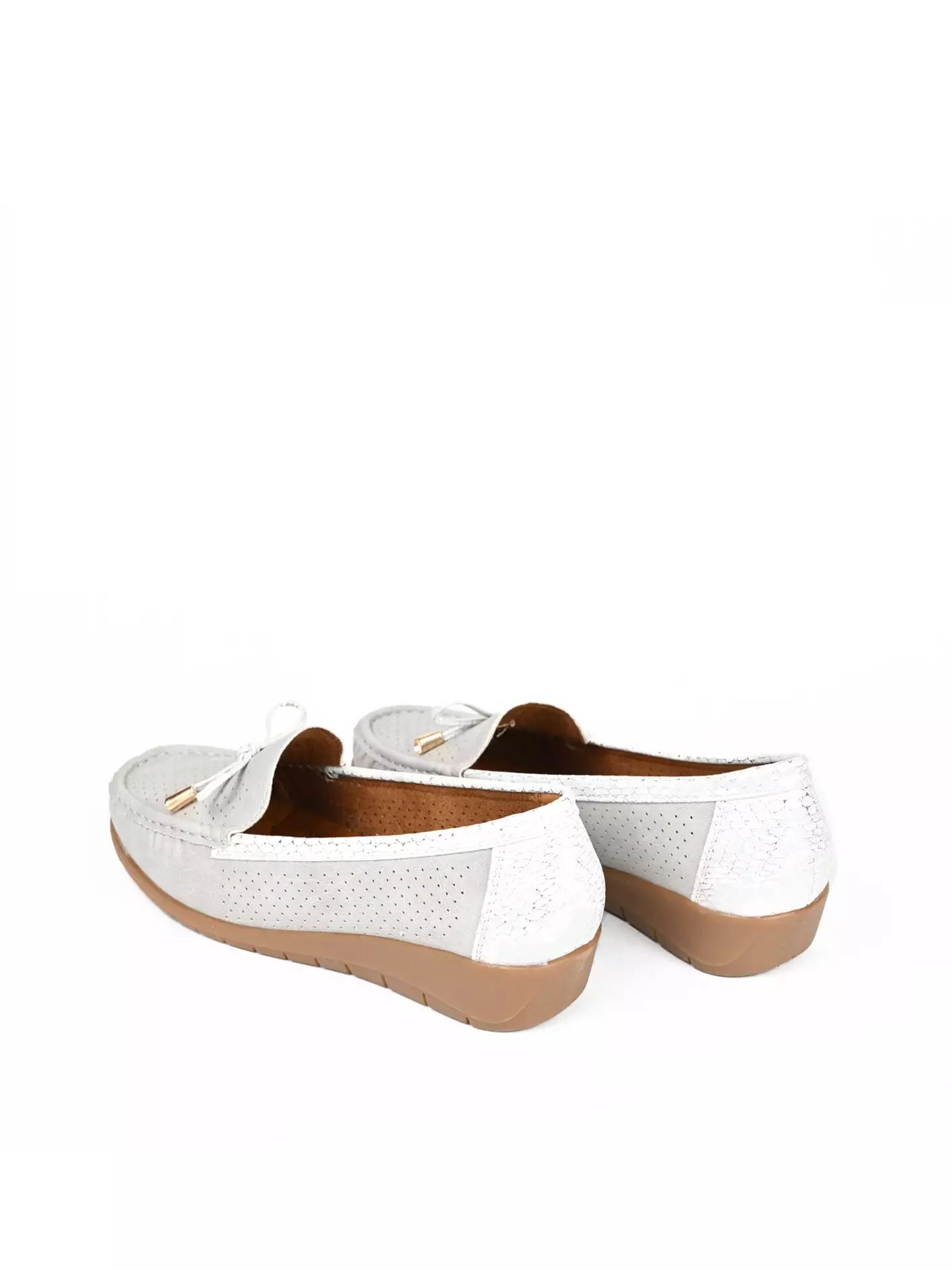 Vizzano Sepatu Loafer Slip On Wanita Aksesoris Pita Line Snake Design Joice