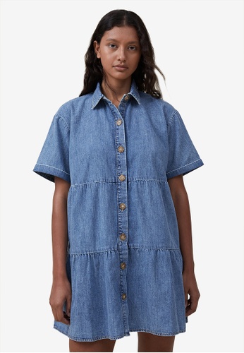 Cotton On Darcy Denim Shirt Dress | ZALORA Malaysia
