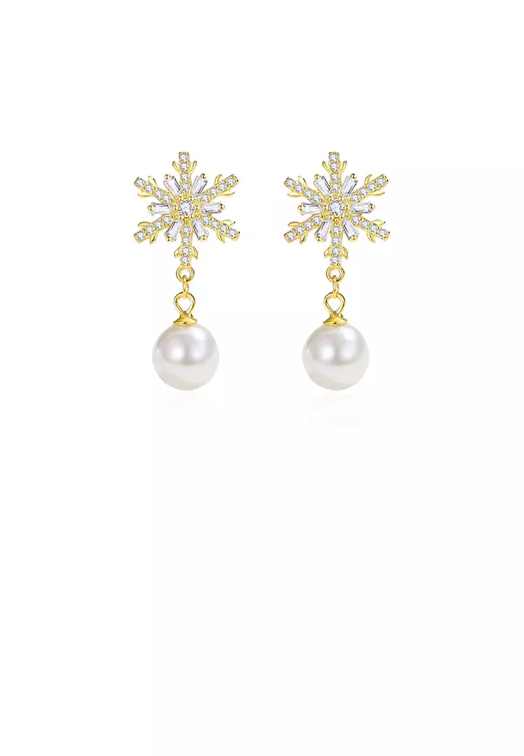 Gold discount imitation earrings