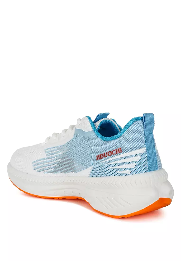 Lace-Up Chunky Sneakers in Blue