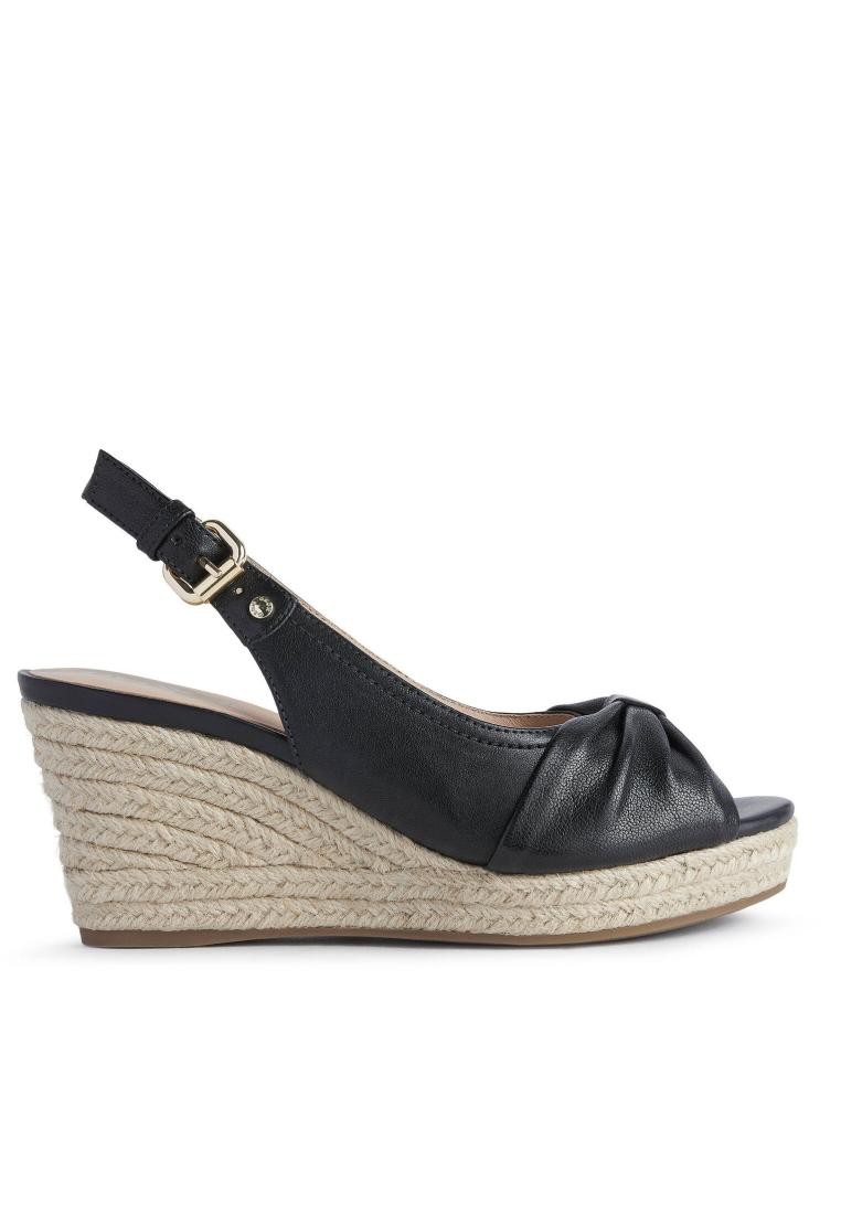 GEOX Ladies D Soleil B Wedges - Black D25N7B-000TU-C9999S2