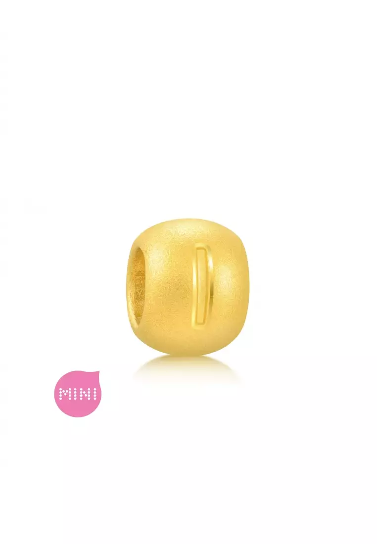 Charme 999 24K Gold Letter I Alphabet Charm 92725C (Bracelet not included)