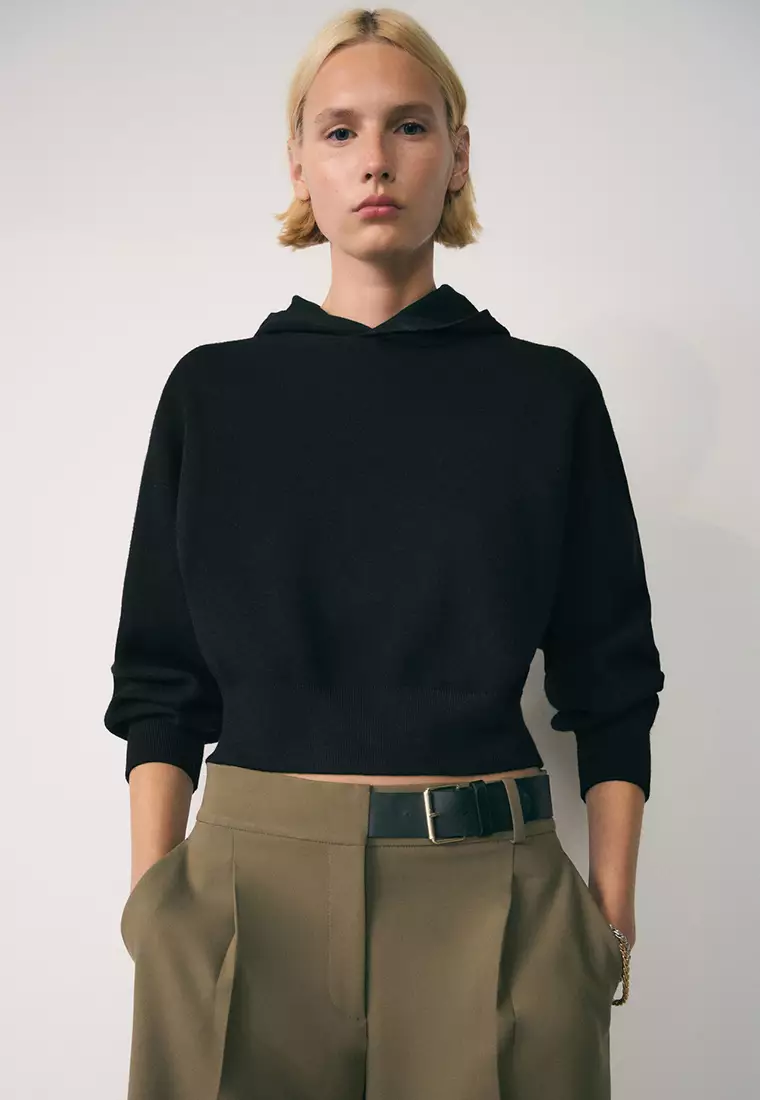 Mango hooded jumper hot sale