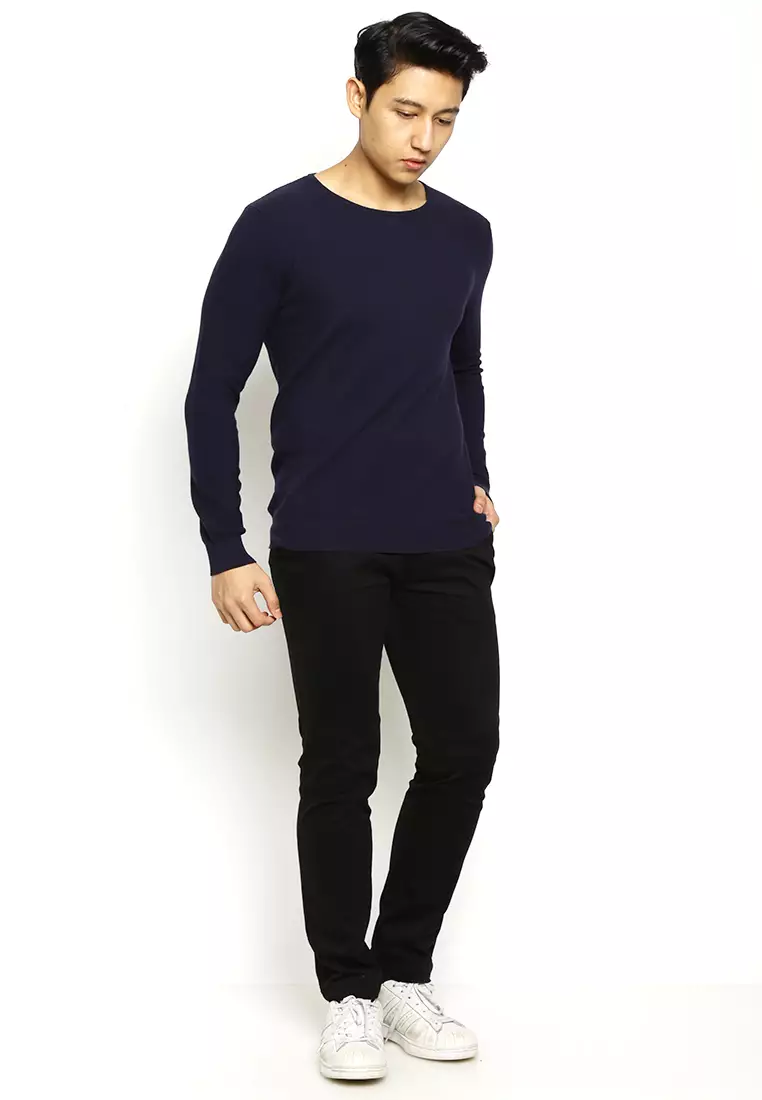 KNITTED COTTON SWEATER