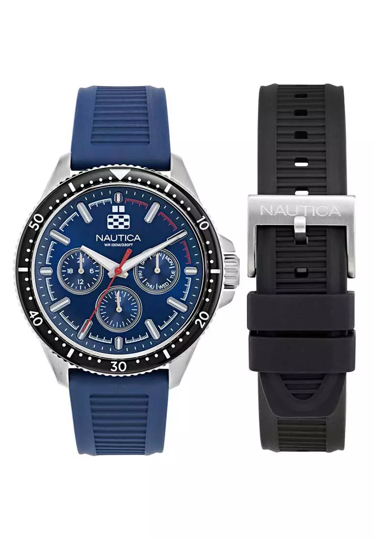 Nautica Gents BoxSet Watch NCT Windrose- NAPWRF409