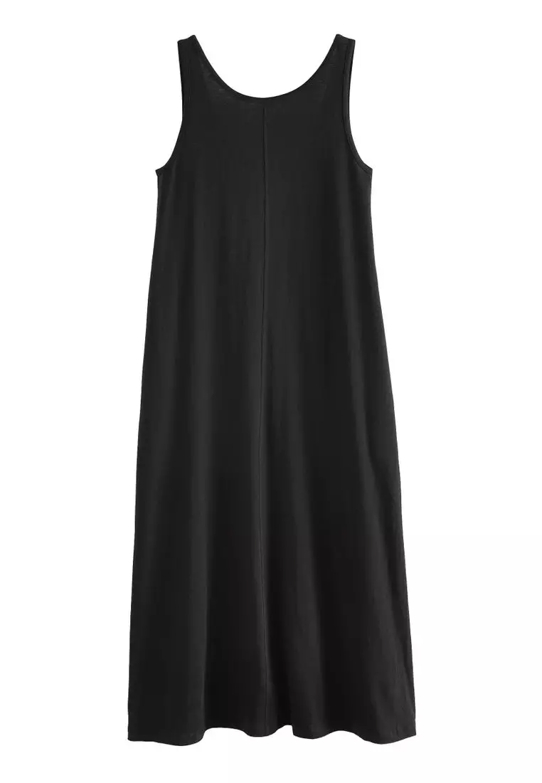 NEXT 100% Cotton Jersey Sleeveless Summer Dress 2025 | Buy