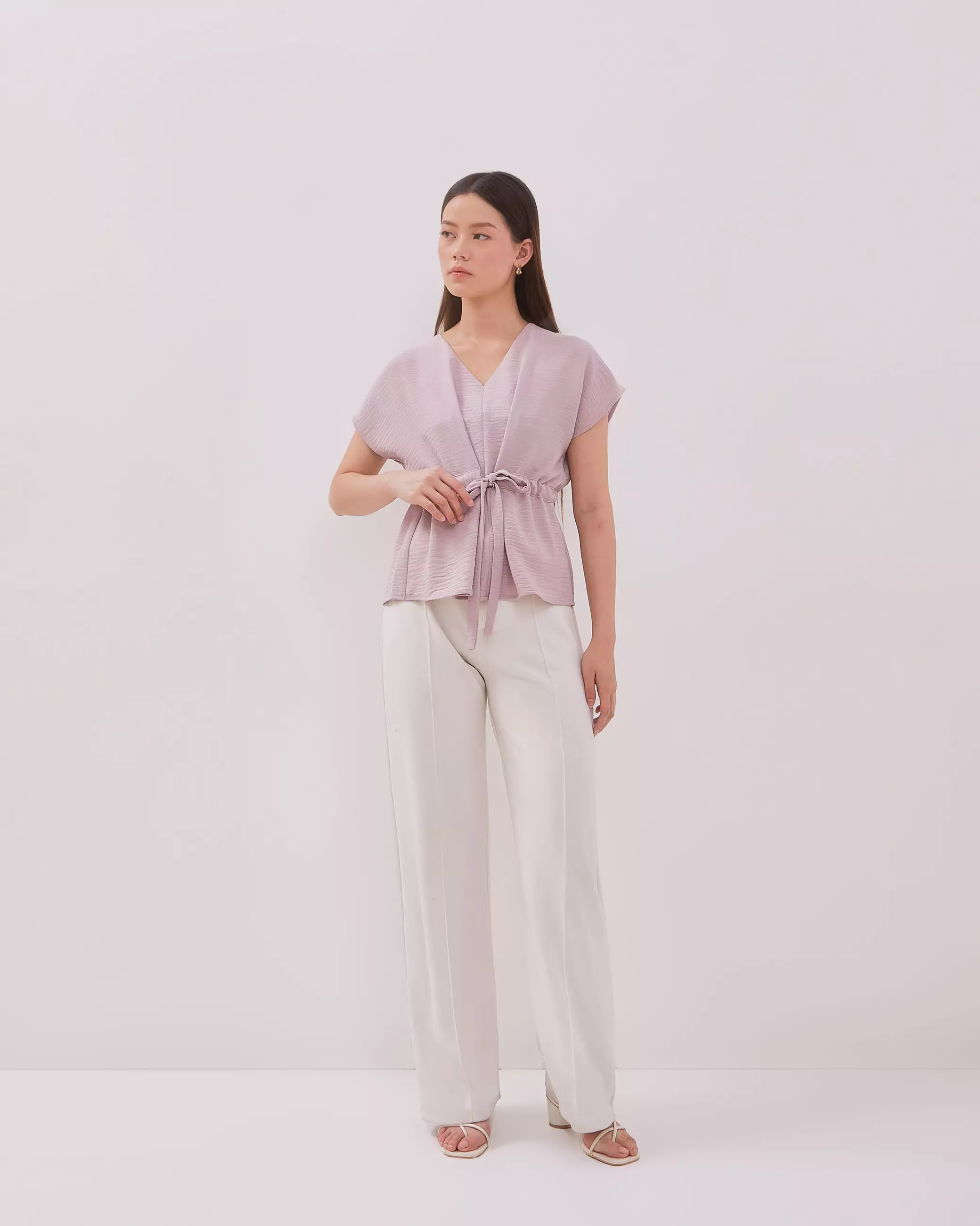 Urban Exchange Silly Pink Blouse / Atasan Blouse Lengan Pendek Warna Pink