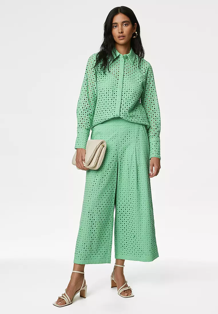 Pure Cotton Broderie Culottes