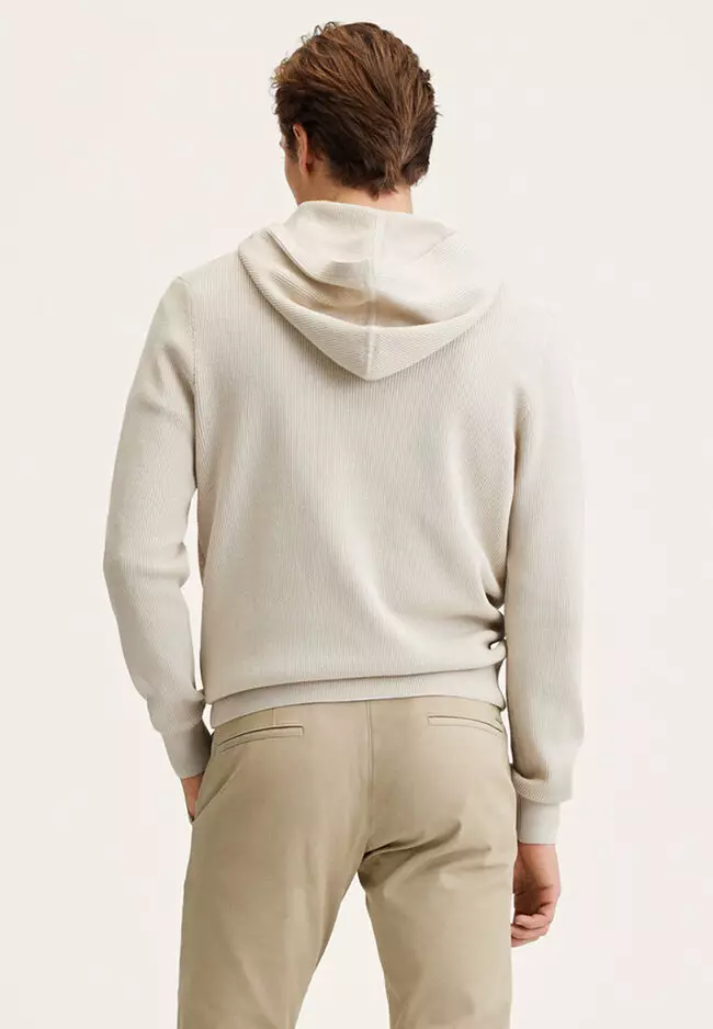 Buy MANGO Man Hood Cotton Sweater Online ZALORA Malaysia