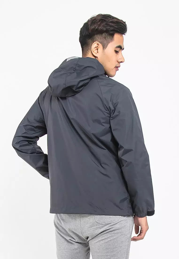Forest Premium Windbreaker Men Jacket Reflective Jogging Running Waterproof Jacket - 30392-03DkGrey