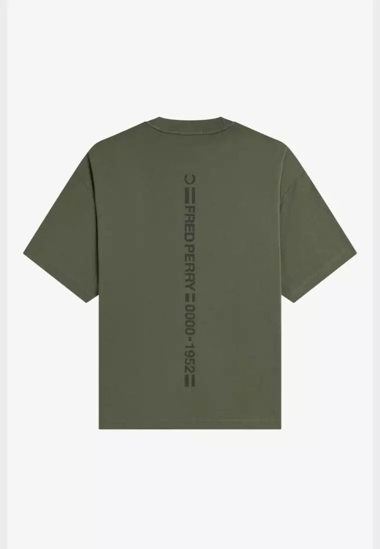Buy Fred Perry Fred Perry M2478 Back Print Vertical Graphic T