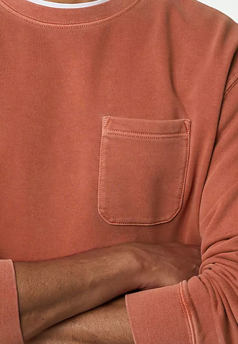 Pure Cotton Crew Neck Sweatshirt