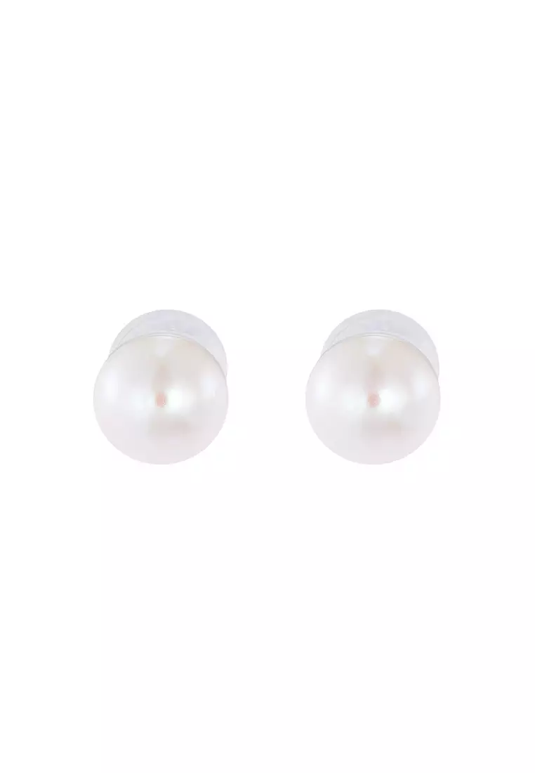 HABIB Freshwater Pearl Earrings in 375/9K White Gold BE61564