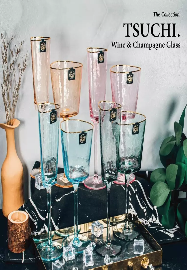 Buy table matters table matters tsuchi grey champagne glass 200ml