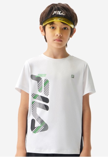 FILA white FILA KIDS Vertical FILA Logo T-shirt 8-17 yrs 02E0BKA82E4BF3GS_1