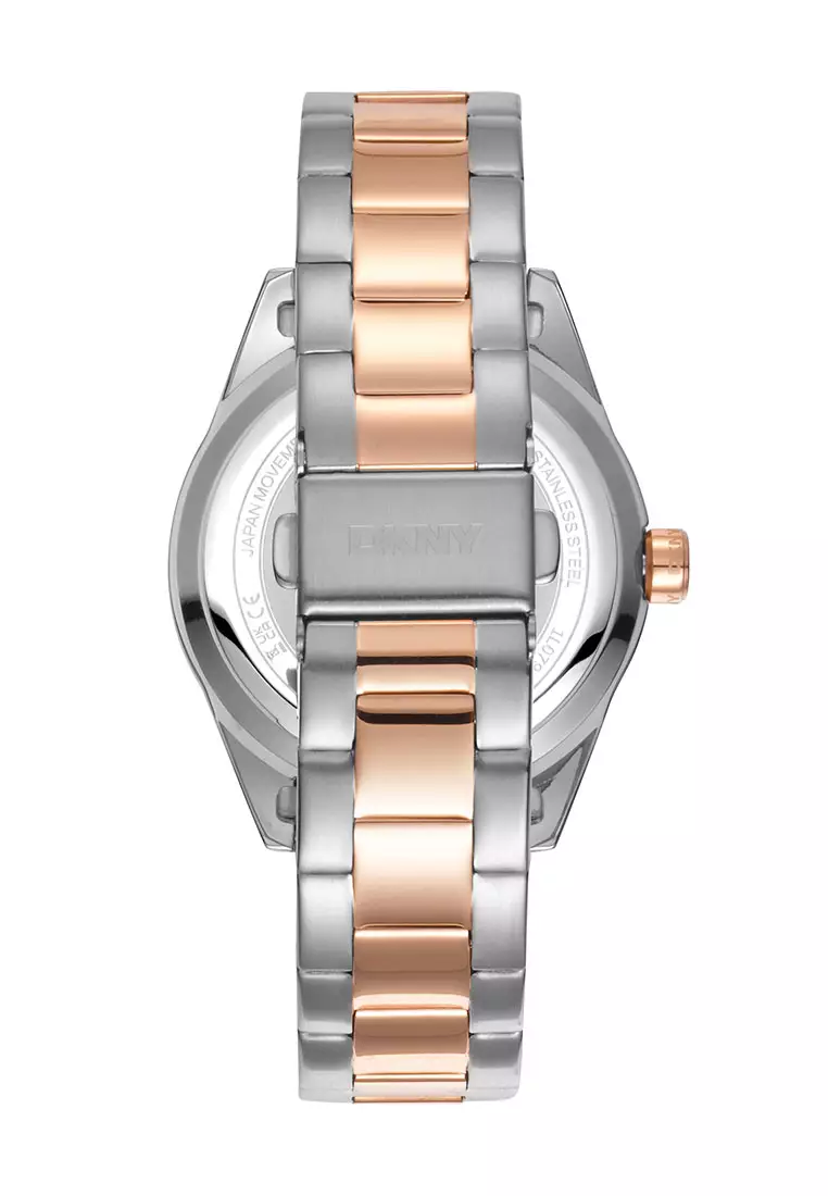 DKNY Nolita Sport Two Tone Stainless Steel Analog Quartz Watch For Women DK1L079M0055