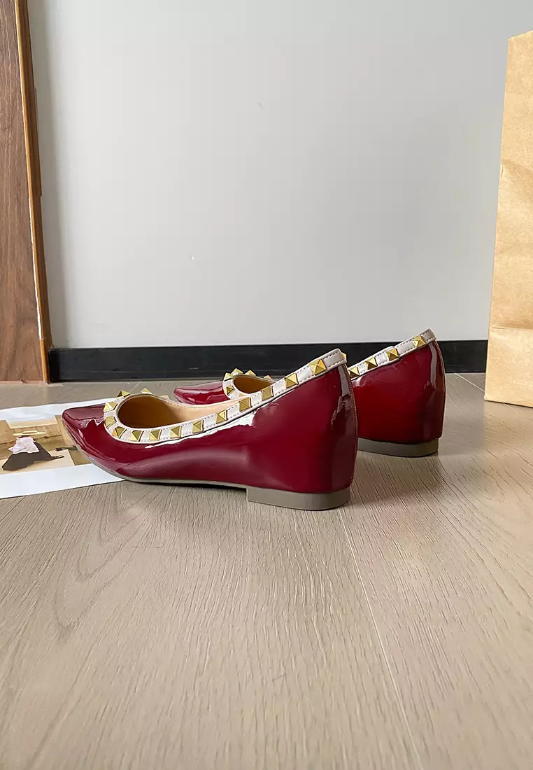 ‌4CM Hidden Heel Rivet Pumps WW8916-2
