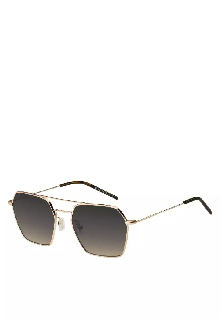 BOSS Sunglasses BOSS 1533/S-000-PR, Square Double Bridge Sharp with Rose Gold color