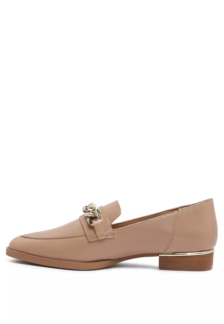 Nude Leather Slip-on