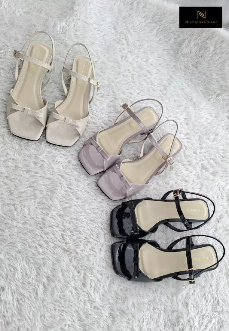 Nicholas Edison Heel Lani Cream