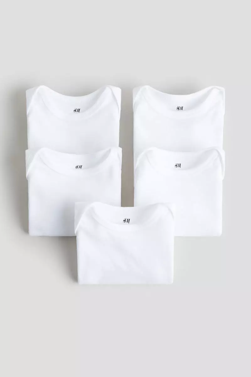 5-pack cotton bodysuits