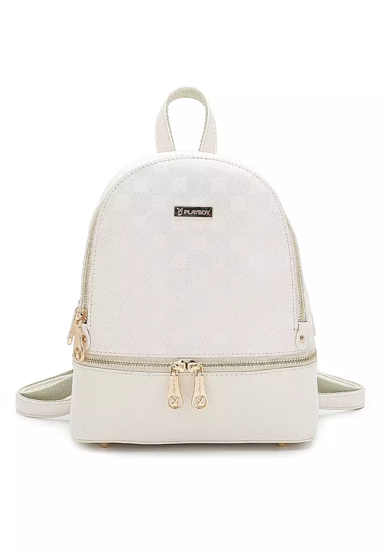 White 2025 bookbag purse