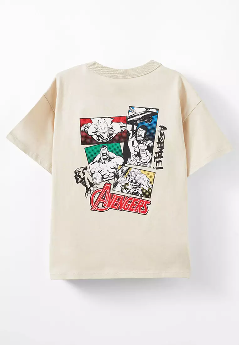 Licensed Drop Shoulder Short Sleeves Tee