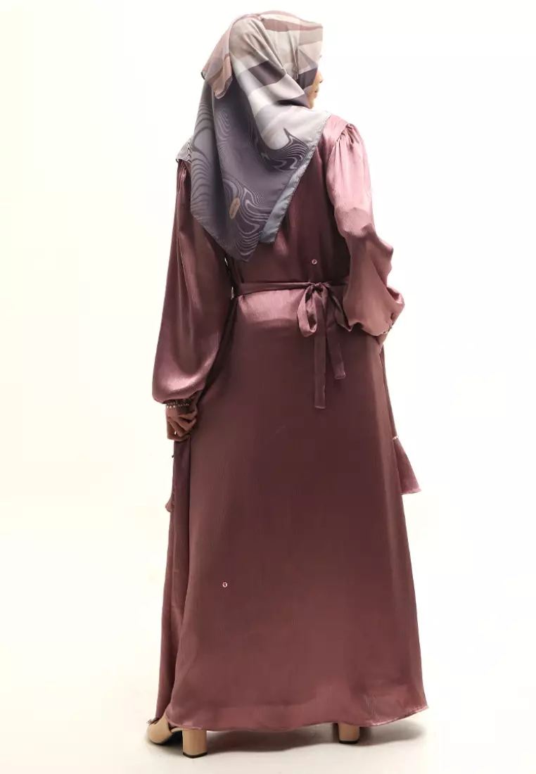 Rabbani - Gamis Dress Muslim Qanzaya Exclusive Taupe
