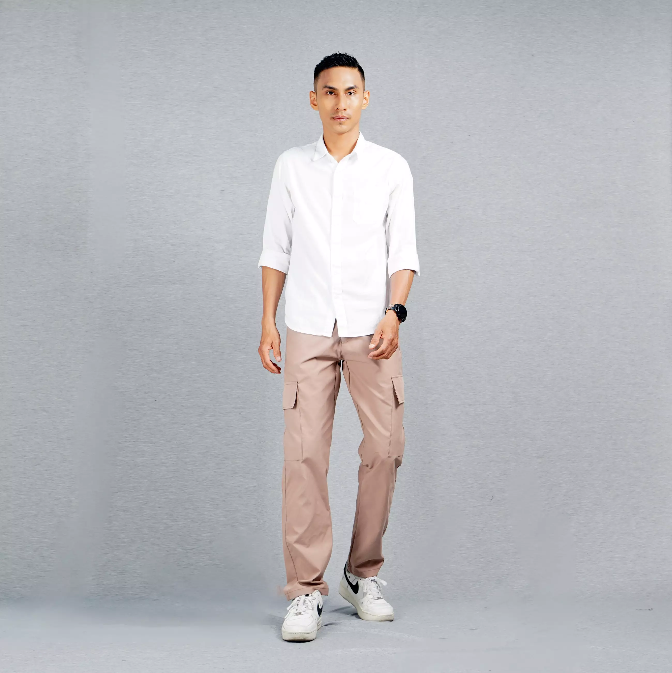  RAYMOND Celana Cargo Pria Earth Tone Cargo Tactical Pants - Coksu