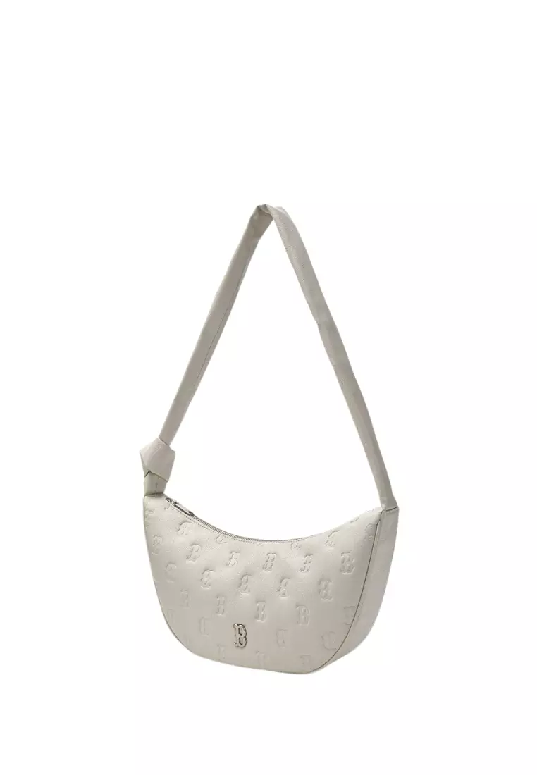 MLB] Classic Monogram Crack Embo Hobobag ☆すぐ品切れ☆