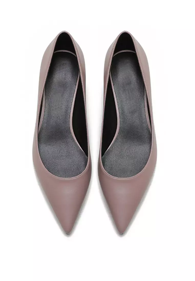 3CM Uniform Pointed Low Heel Shoes HZL231